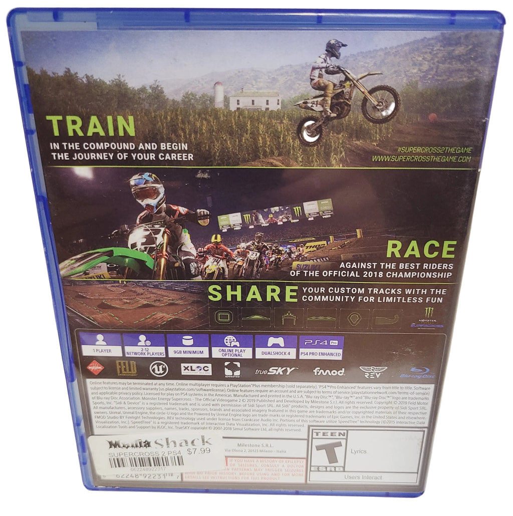 Monster Energy Supercross 2 PS4
