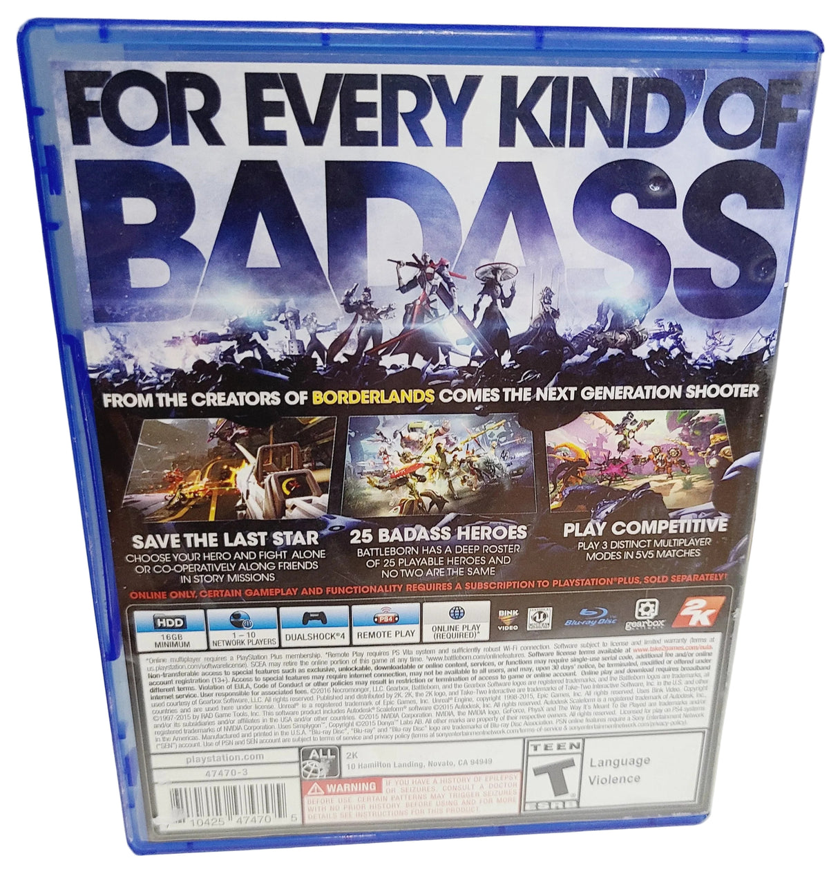 Battleborn PS4 2016