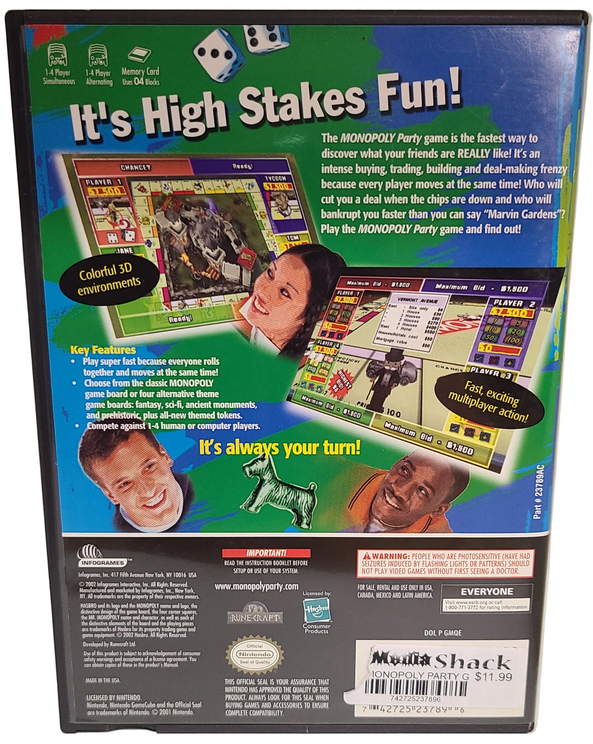 Monopoly Party Gamecube