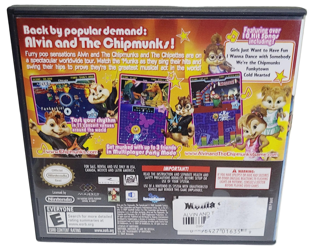 Alvin and the Chipmunks The Squeakquel Nintendo DS