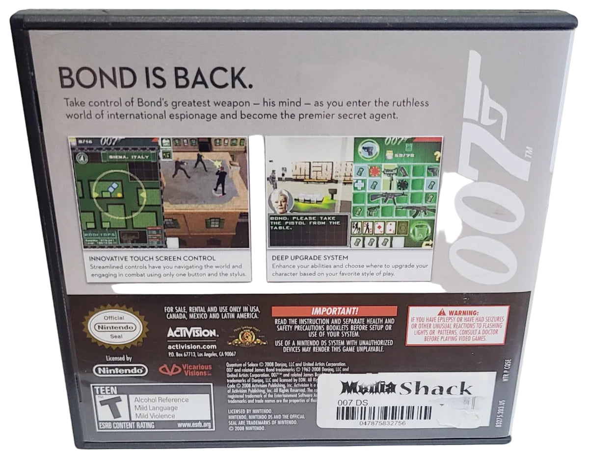 007 Quantum of Solace Nintendo DS