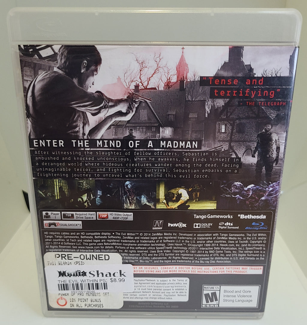 The Evil Within Playstation 3 PS3