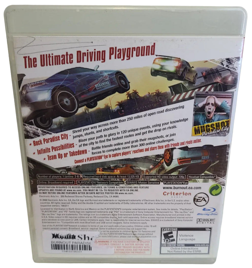 Burnout Paradise Playstation 3 PS3