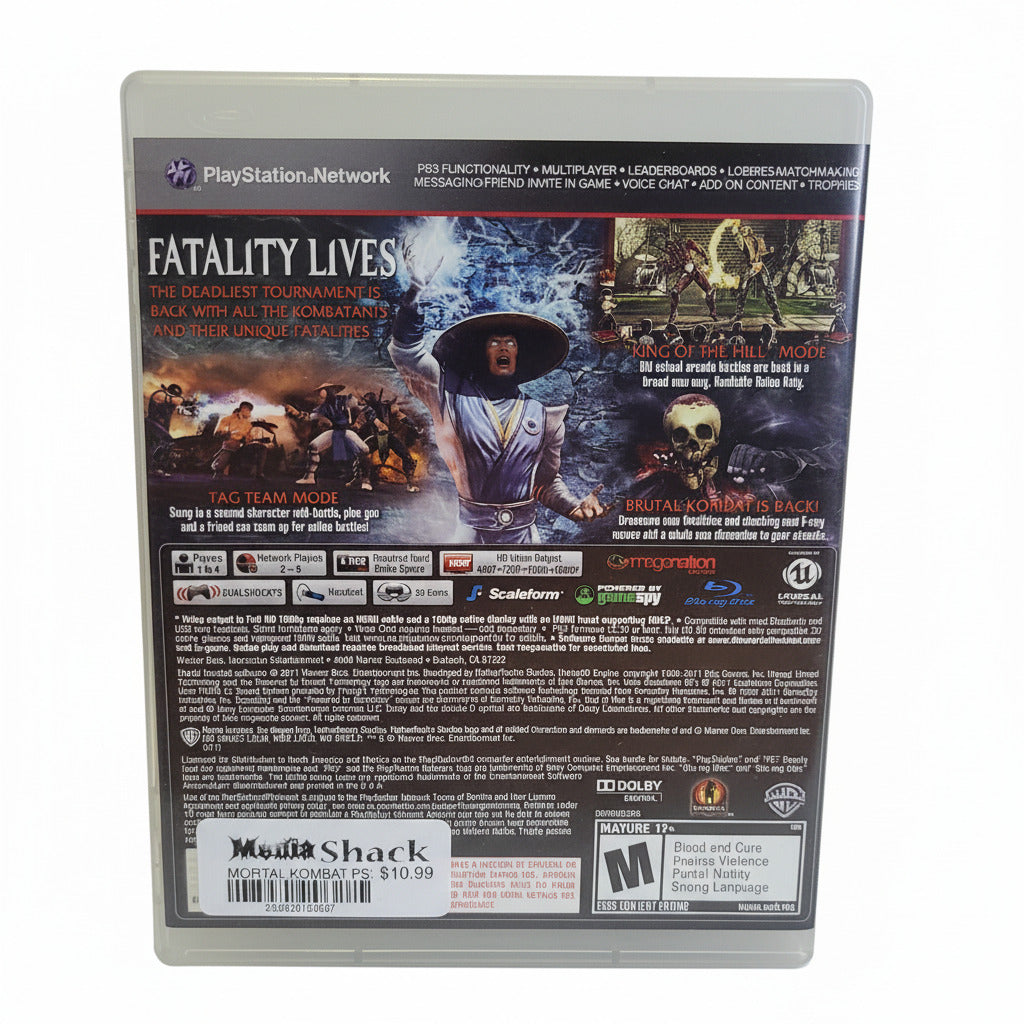 Mortal Kombat Playstation 3 PS3