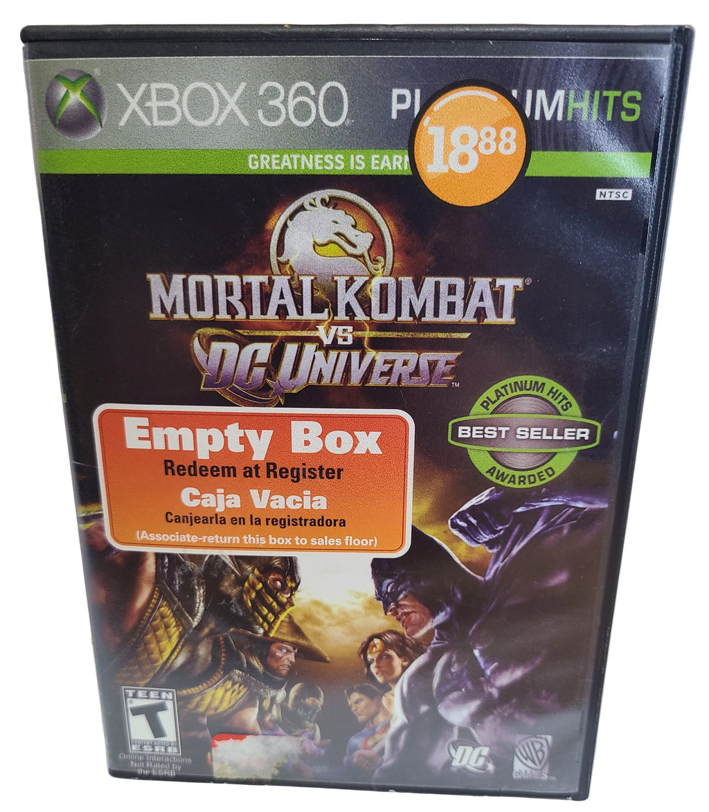 Mortal Kombat Vs DC Universe Xbox 360