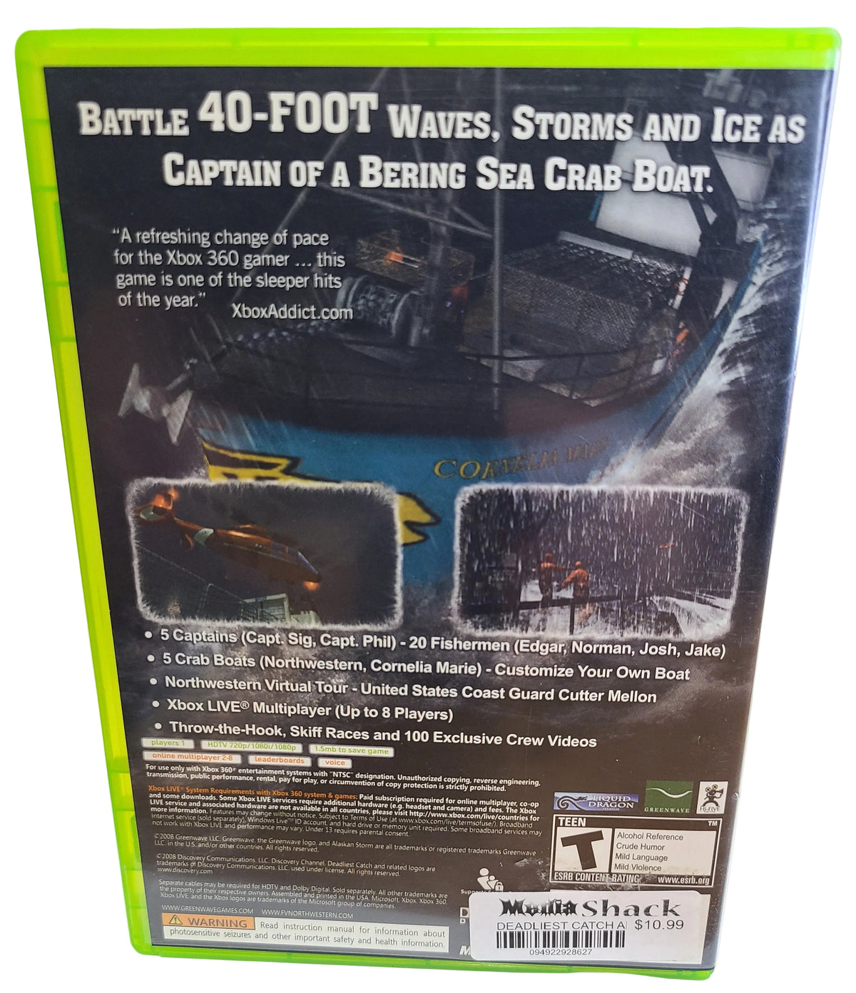 Deadliest Catch Alaskan Storm Xbox 360