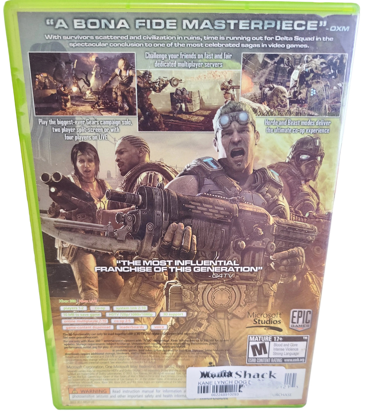 Gears of War 3 Xbox 360