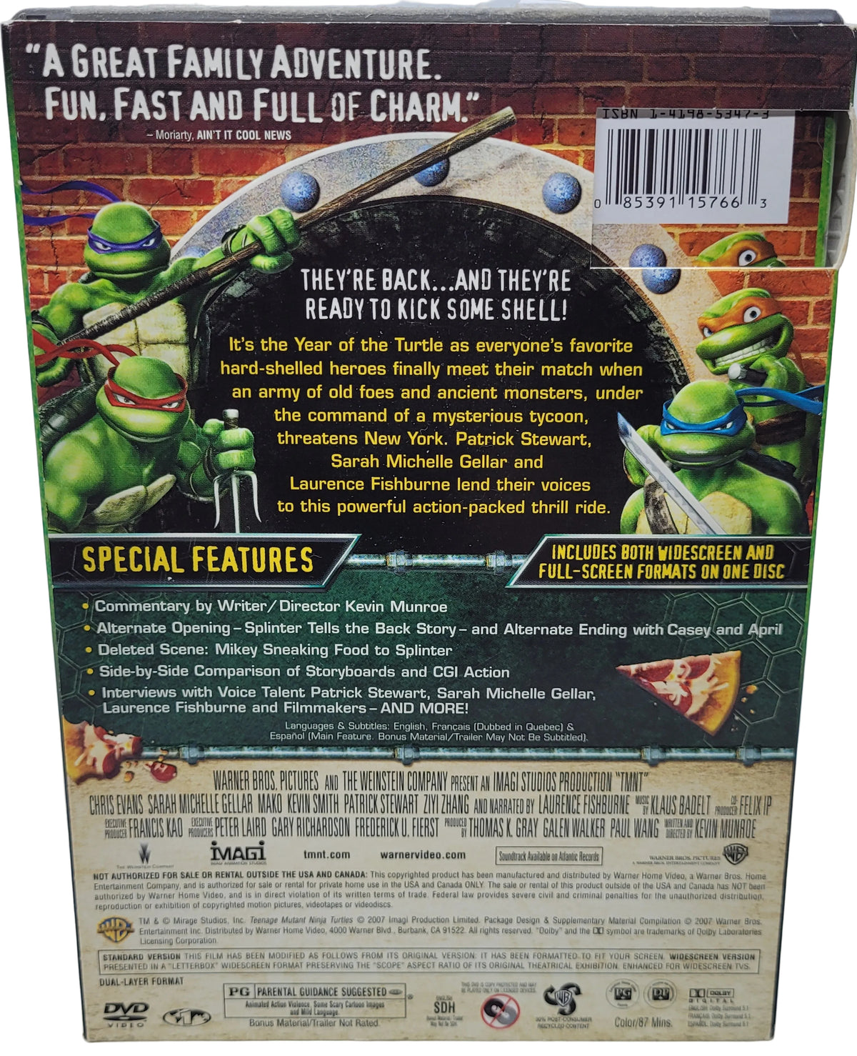 TMNT Animated Movie DVD