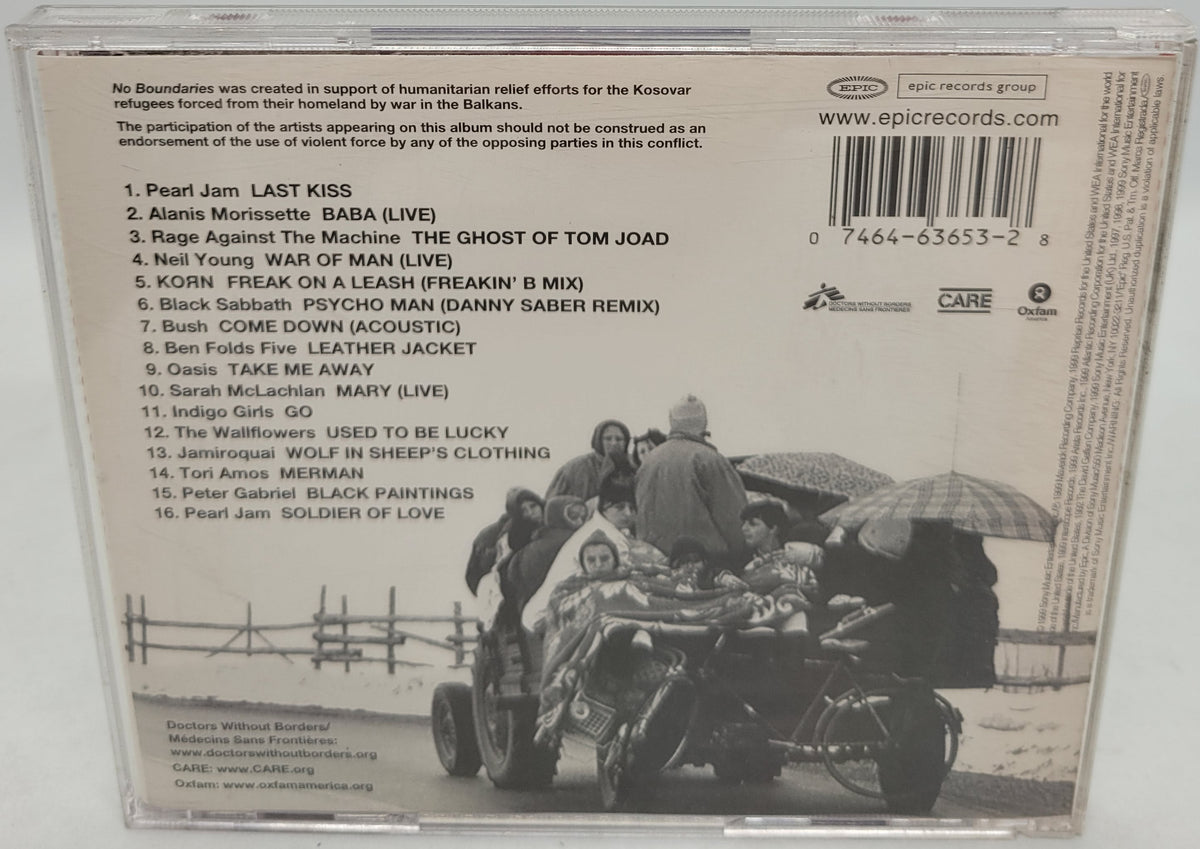 No Boundaries A Benefit For The Kosovar Refugees CD