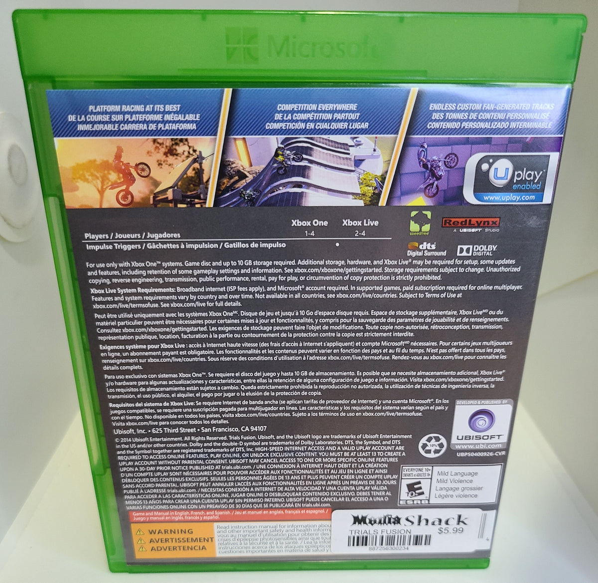 Trials Fusion Xbox One
