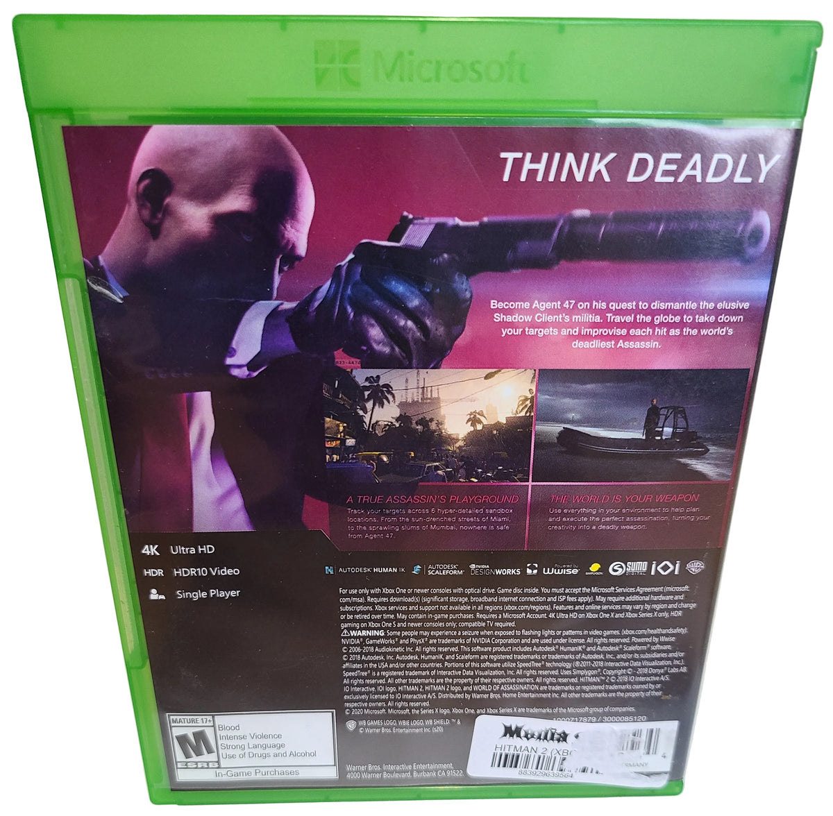 Hitman 2 Xbox One Series X/S