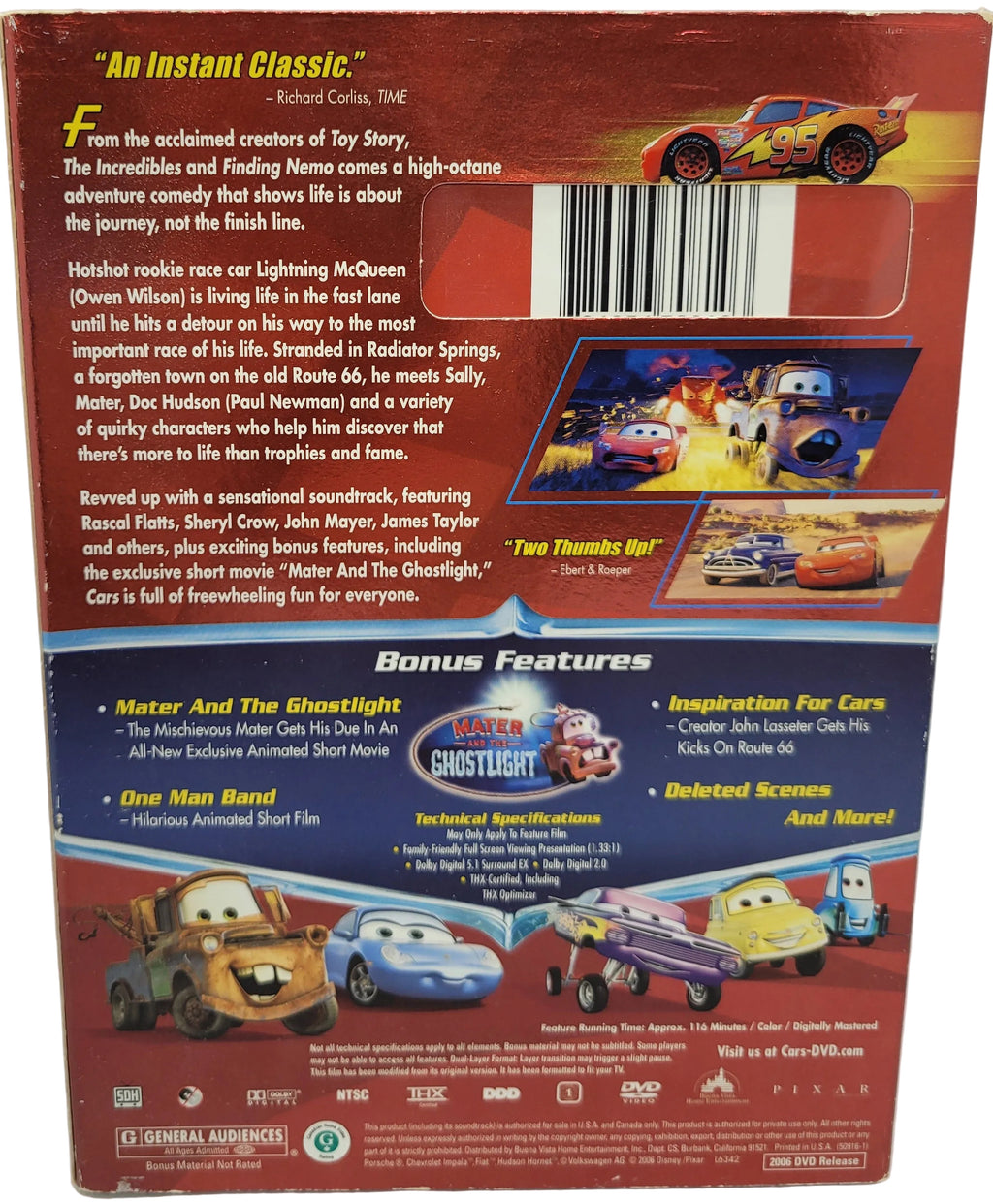Disney's Cars DVD