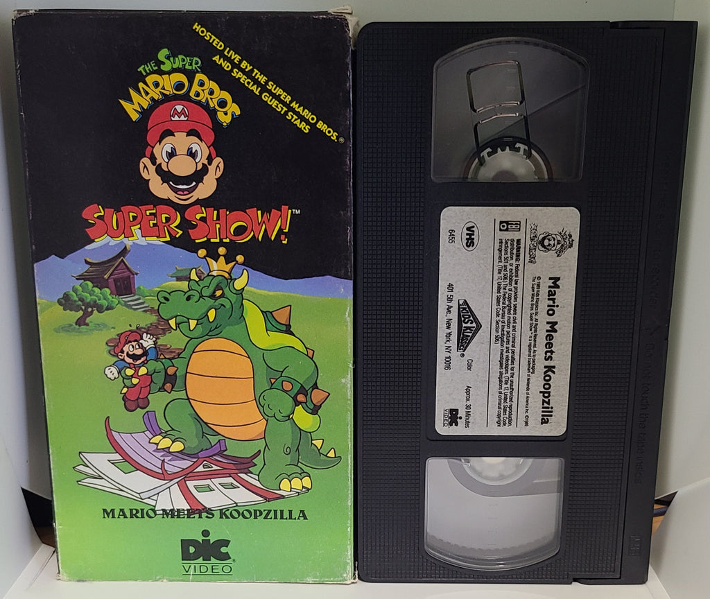 The Super Mario Bros Super Show Mario Meets Koopzilla VHS