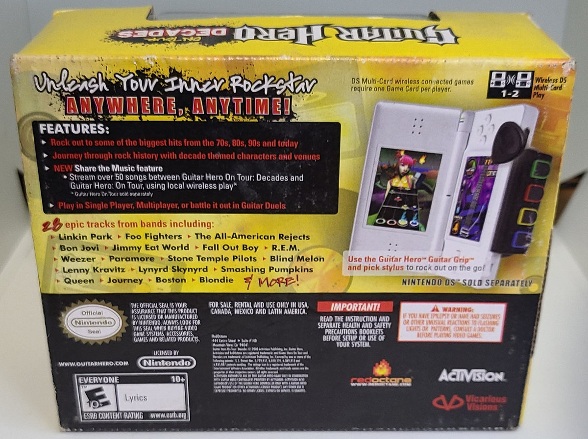 Guitar Hero On Tour Decades Nintendo DS