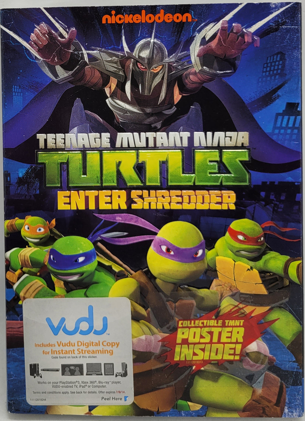 Teenage Mutant Ninja Turtles Enter Shedder DVD