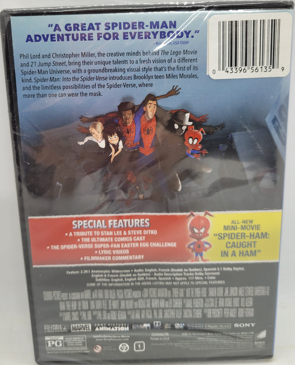 Spider-Man Into The Spider-Verse DVD