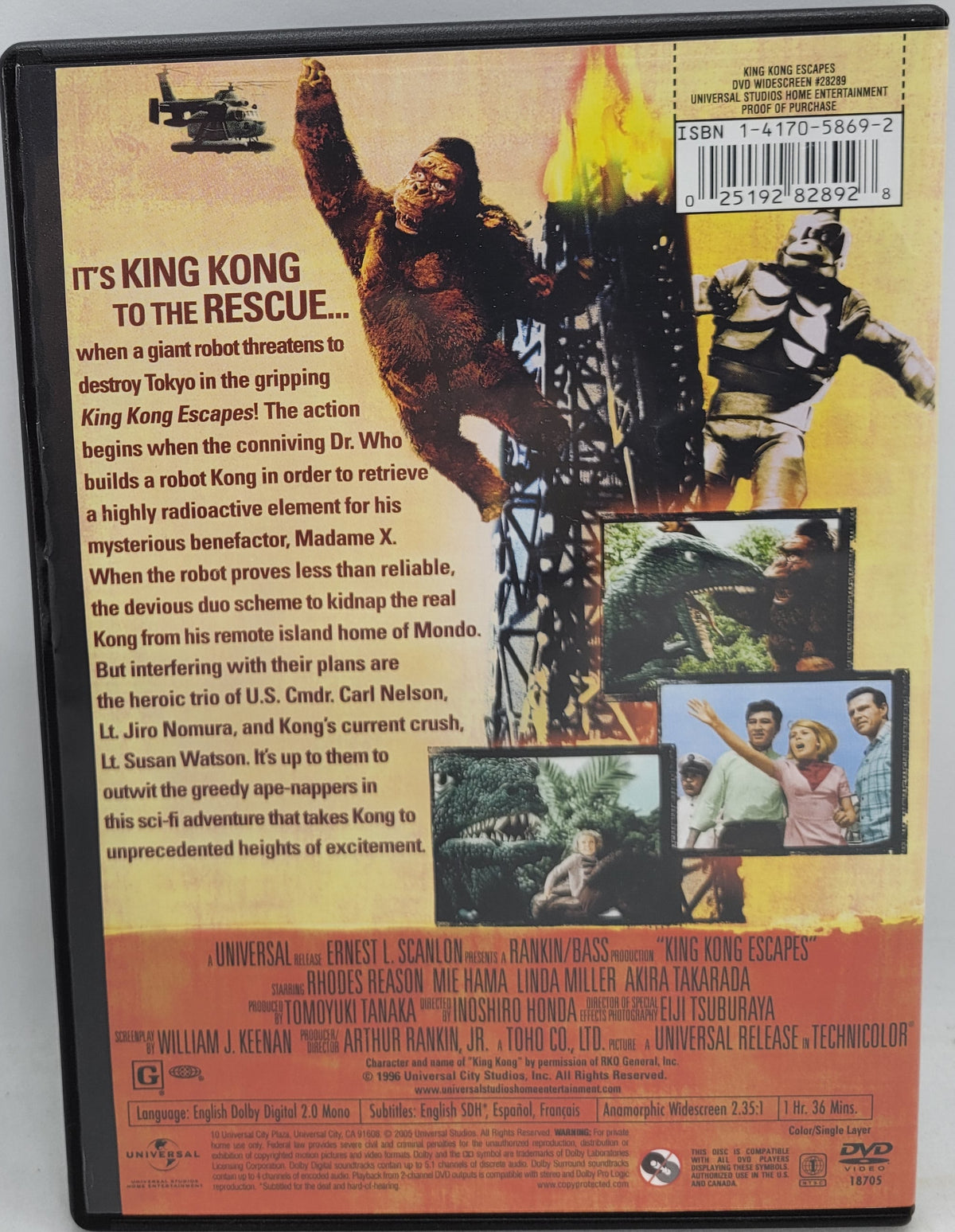 King Kong Escapes DVD
