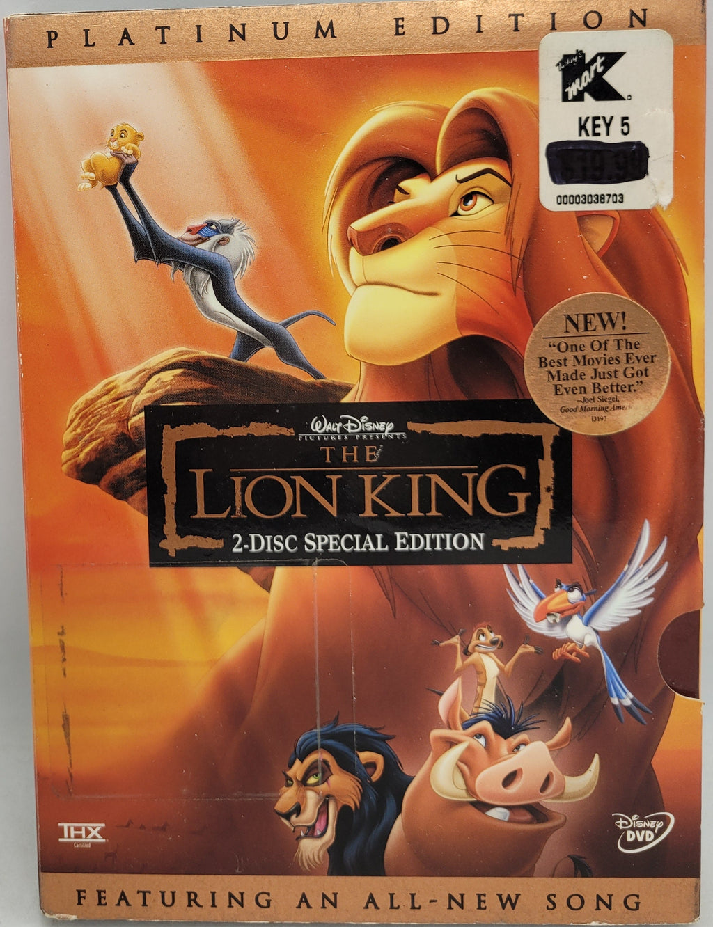 The Lion King Platinum Edition DVD