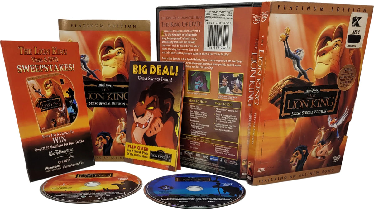 The Lion King Platinum Edition DVD