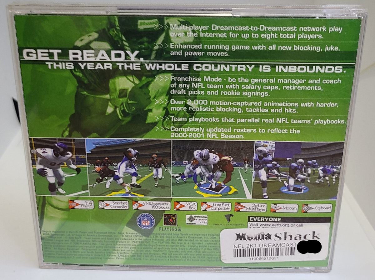 NFL 2K1 Sega Dreamcast