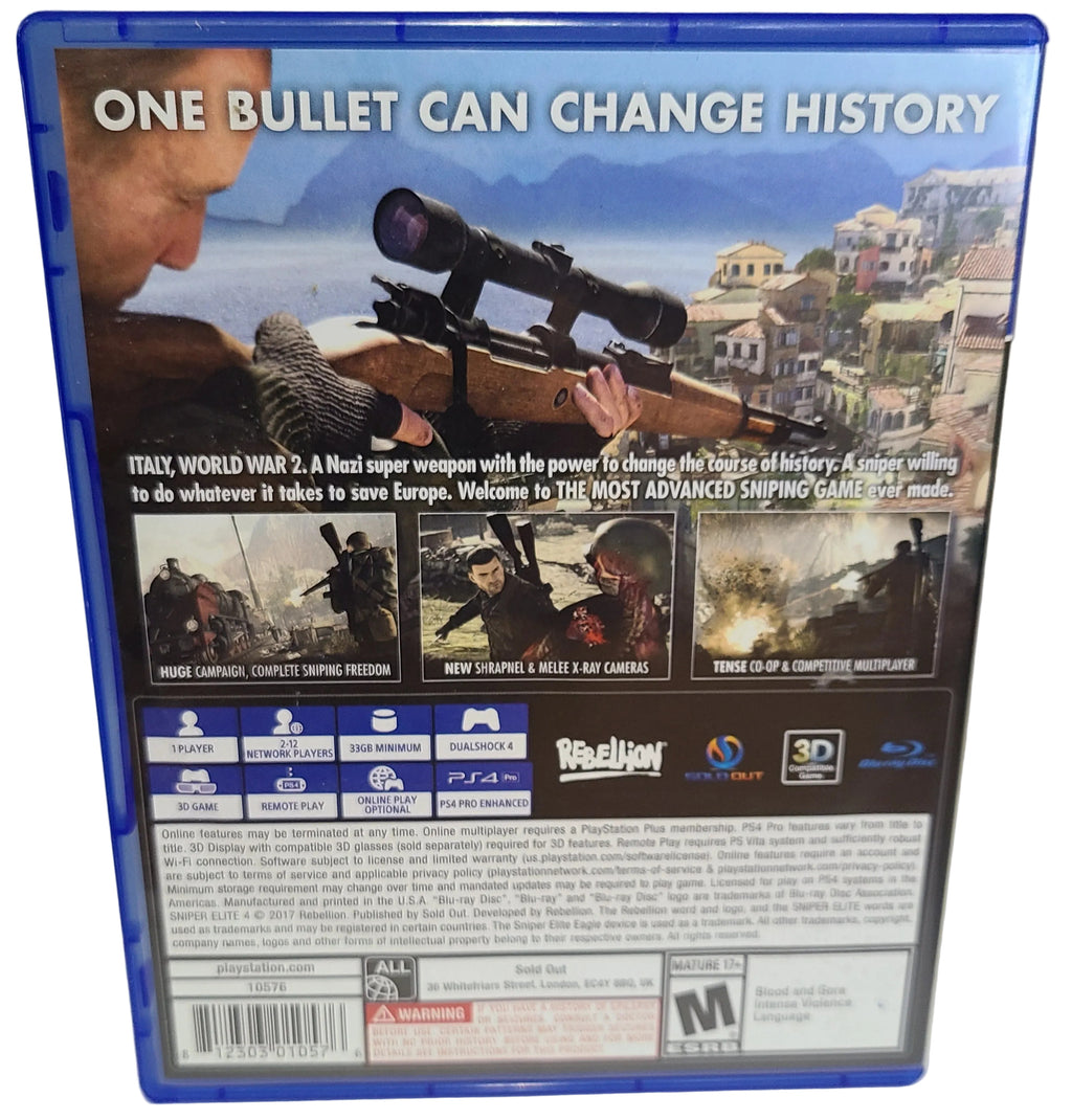 Sniper Elite 4 Playstation 4 PS4