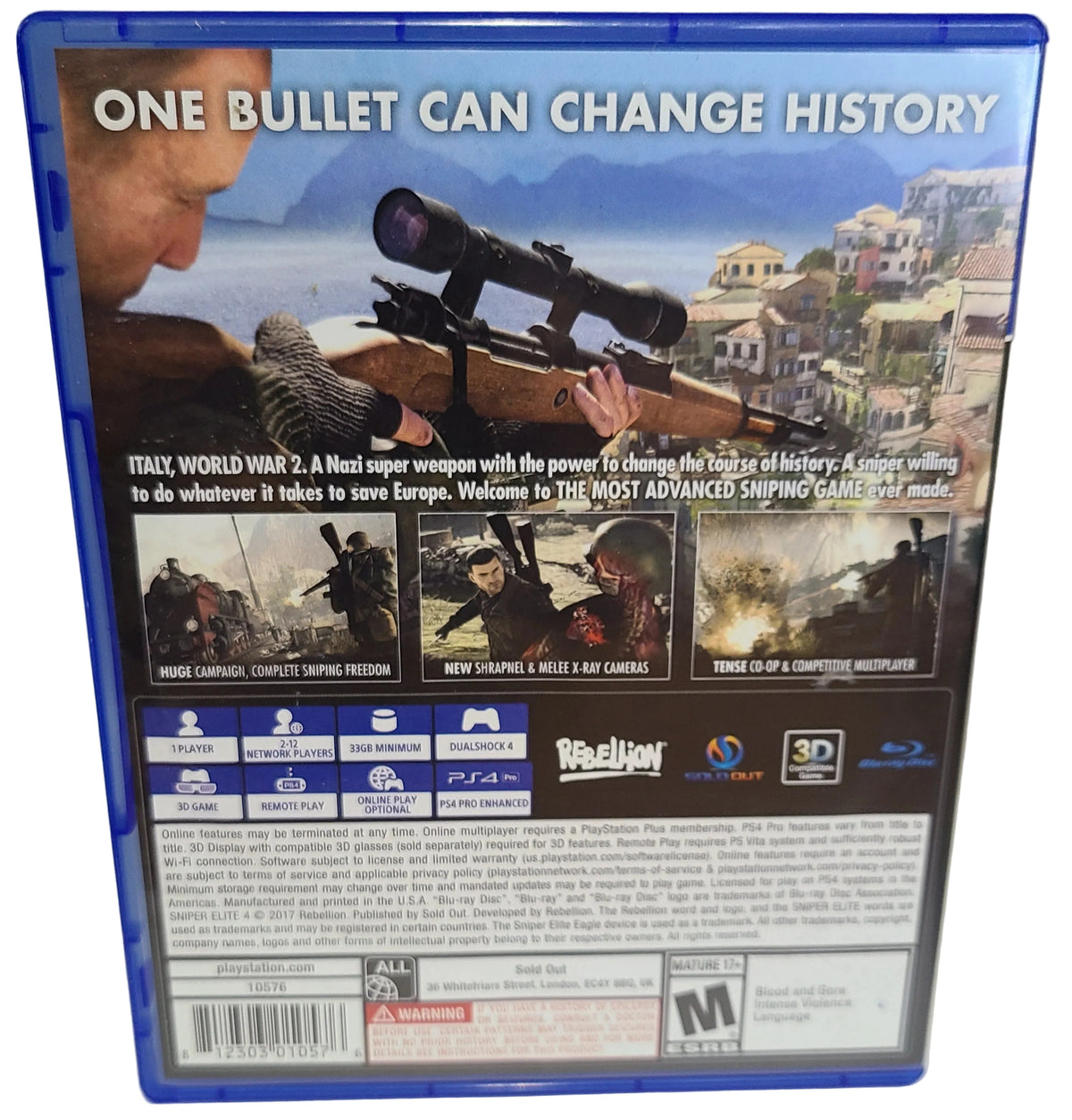 Sniper Elite 4 Playstation 4 PS4