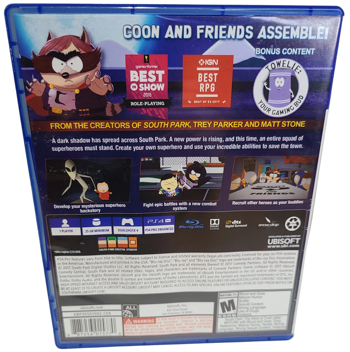 South Park The Fractured But Whole Playstation 4 PS4