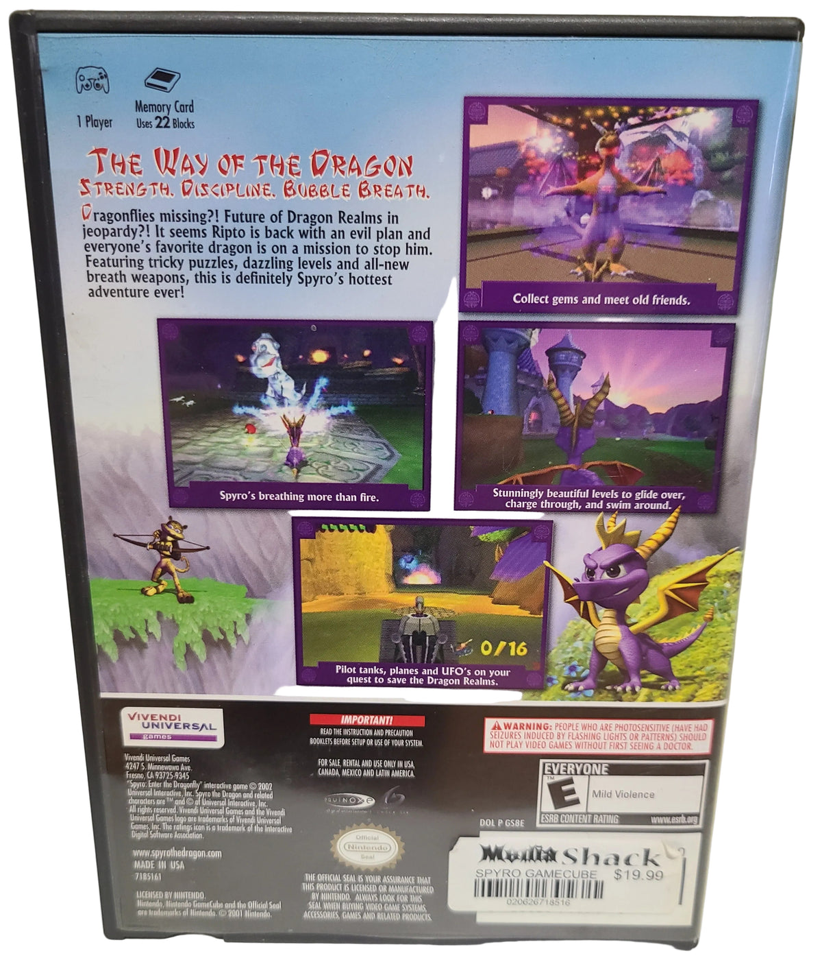 Spyro Enter The Dragonfly Gamecube