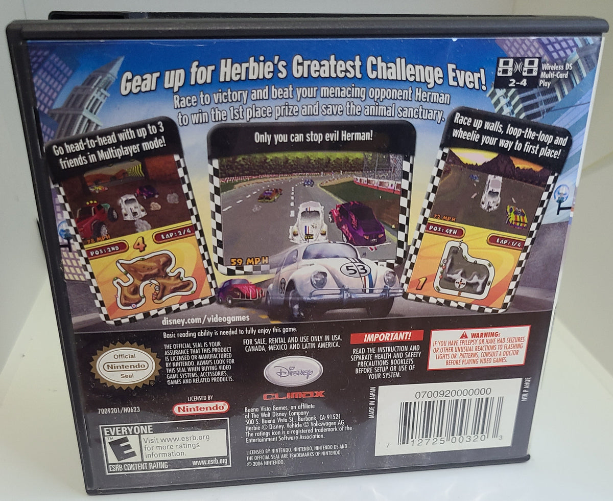 Disney's Herbie Rescue Rally Nintendo DS