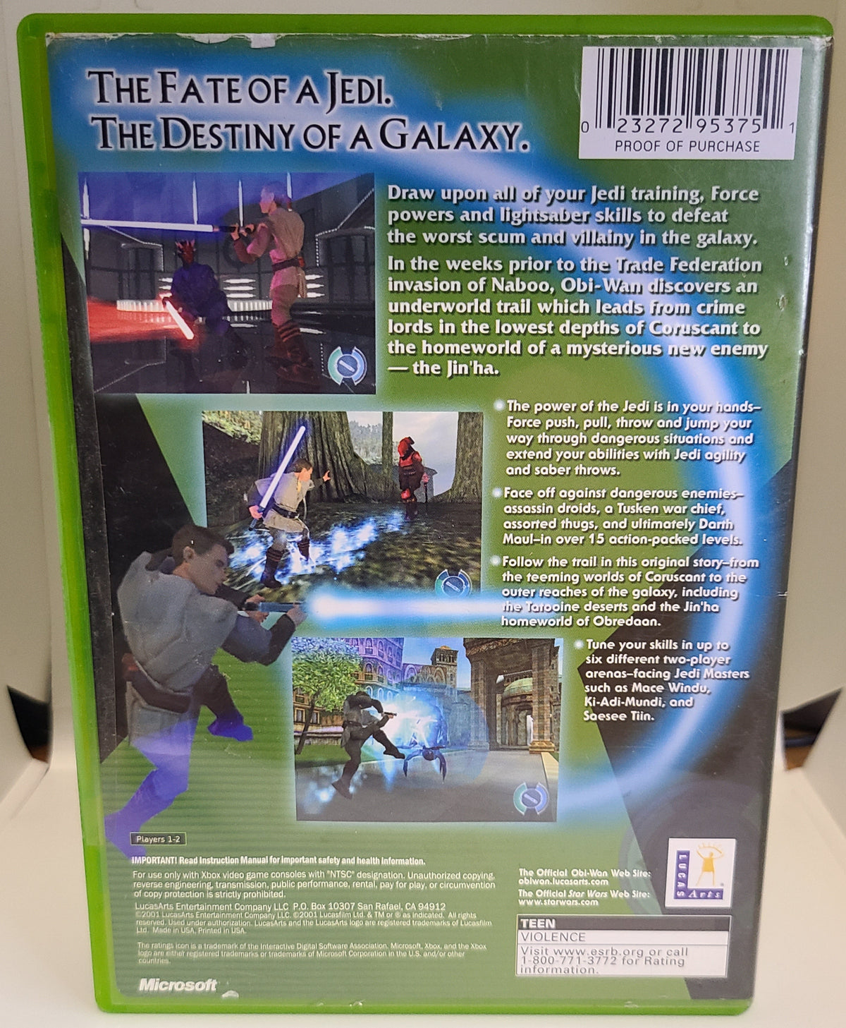 Star Wars Obi-Wan Xbox