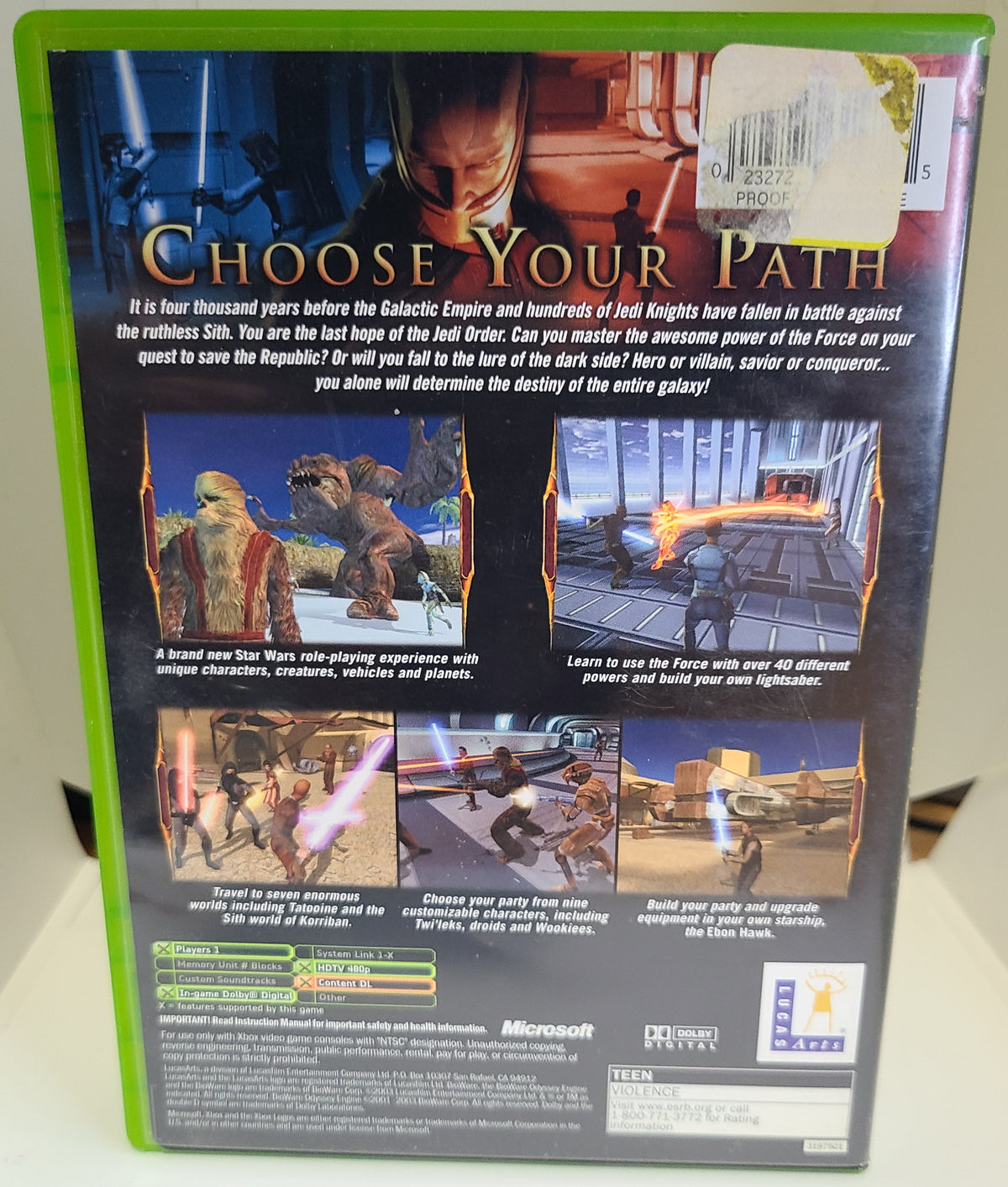 Star Wars Knights of the Old Republic Xbox