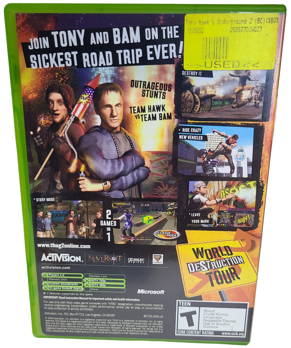 Tony Hawk's Underground 2 Xbox