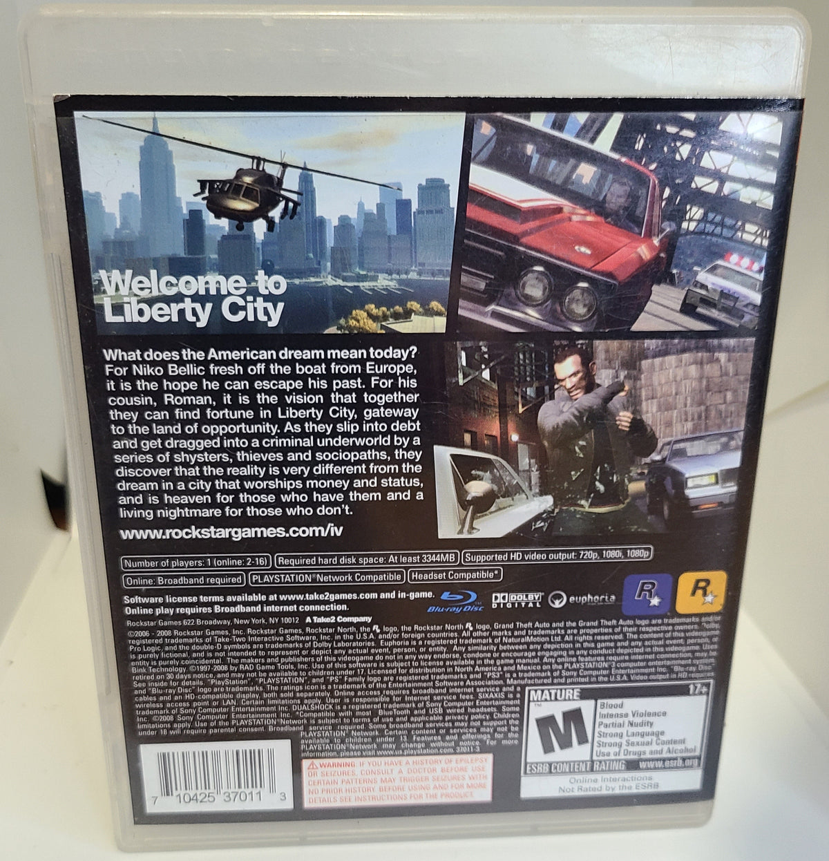 Grand Theft Auto IV GTA IV Playstation 3 PS3