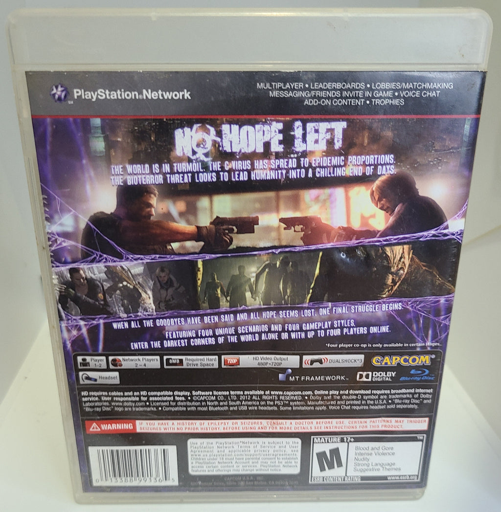 Resident Evil 6  Playstation 3 PS3