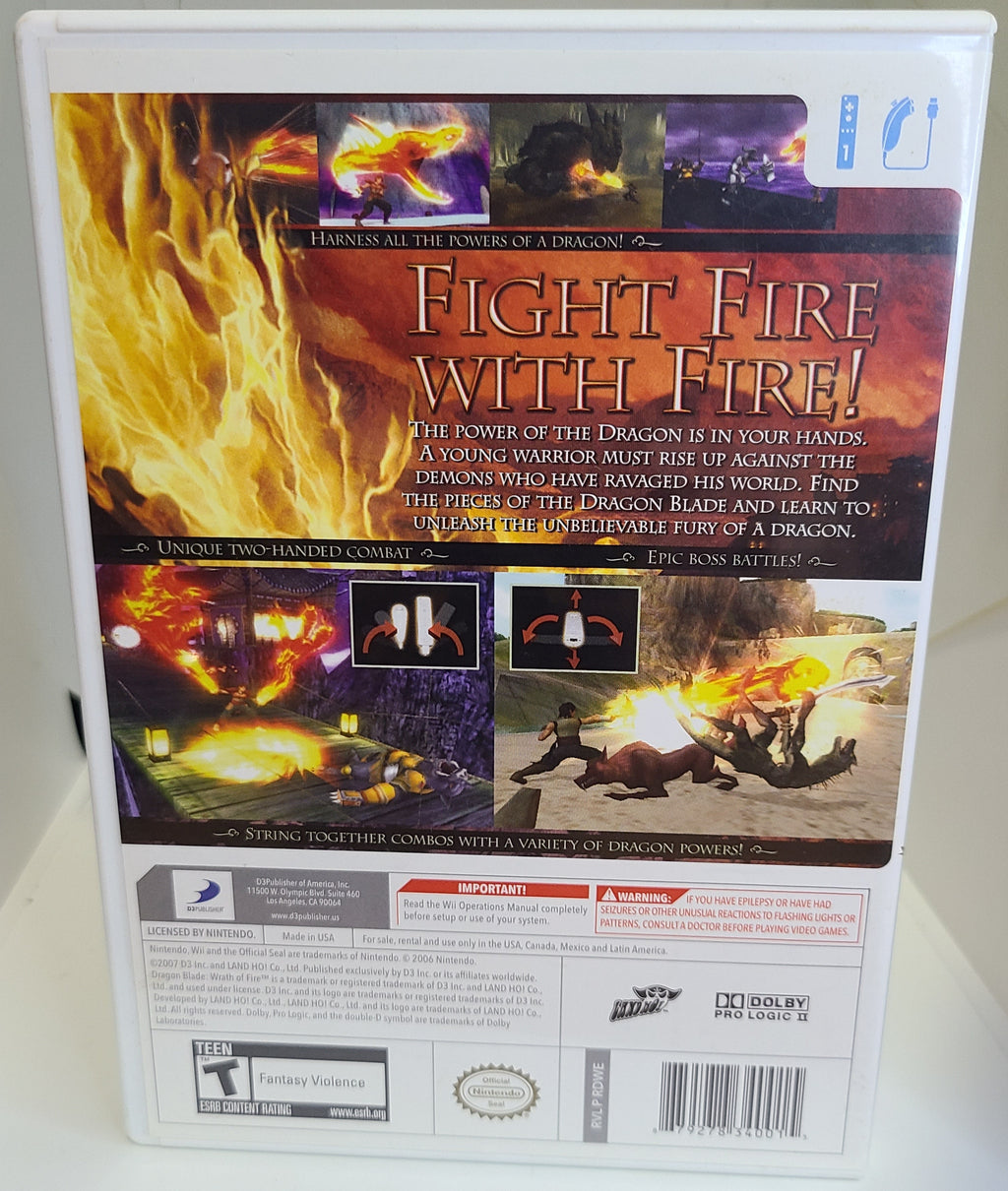 Dragon Blade Wrath Of Fire Wii