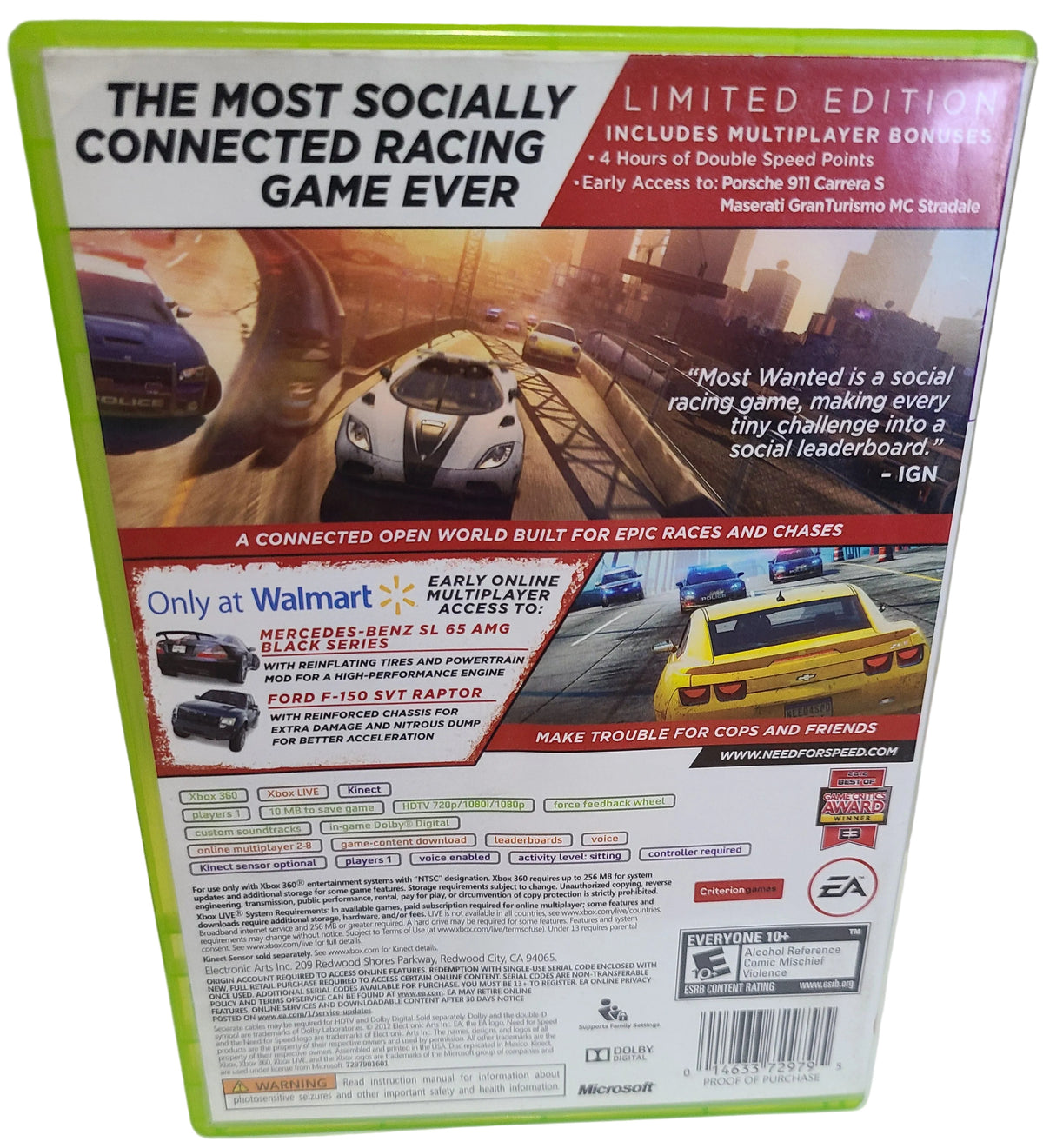 Need For Speed Most Wanted Limited Edition Xbox 360
