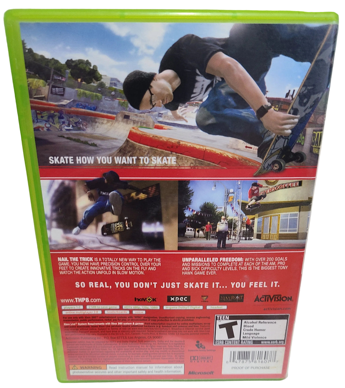 Tony Hawk's Project 8 Xbox 360
