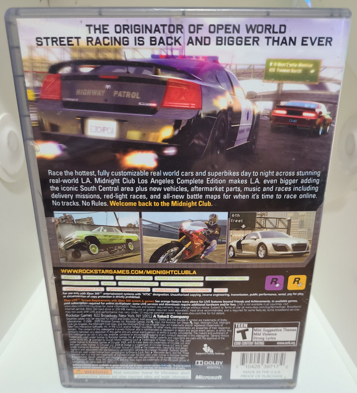 Midnight Club Los Angeles Complete Edition Xbox 360