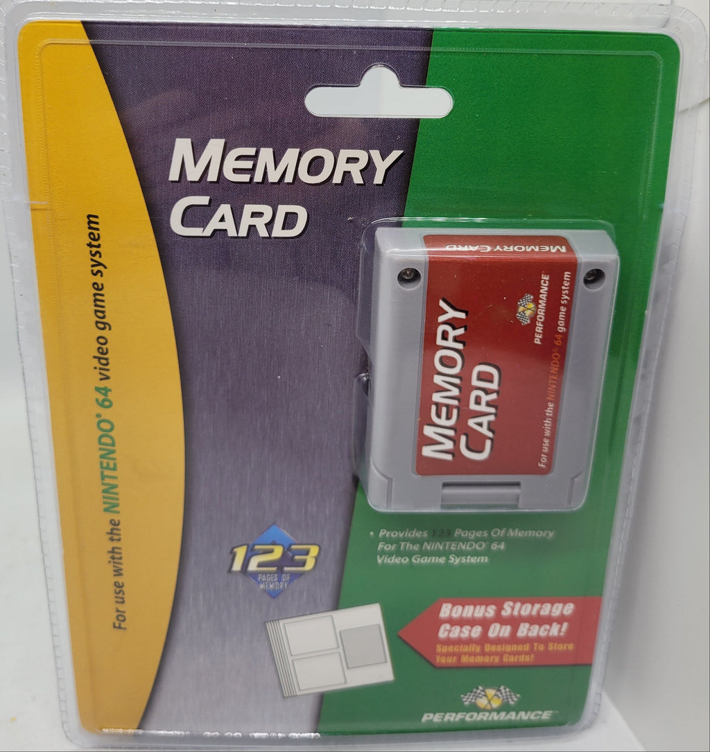 Performance Memory Card with Storage Case For Nintendo 64 N64