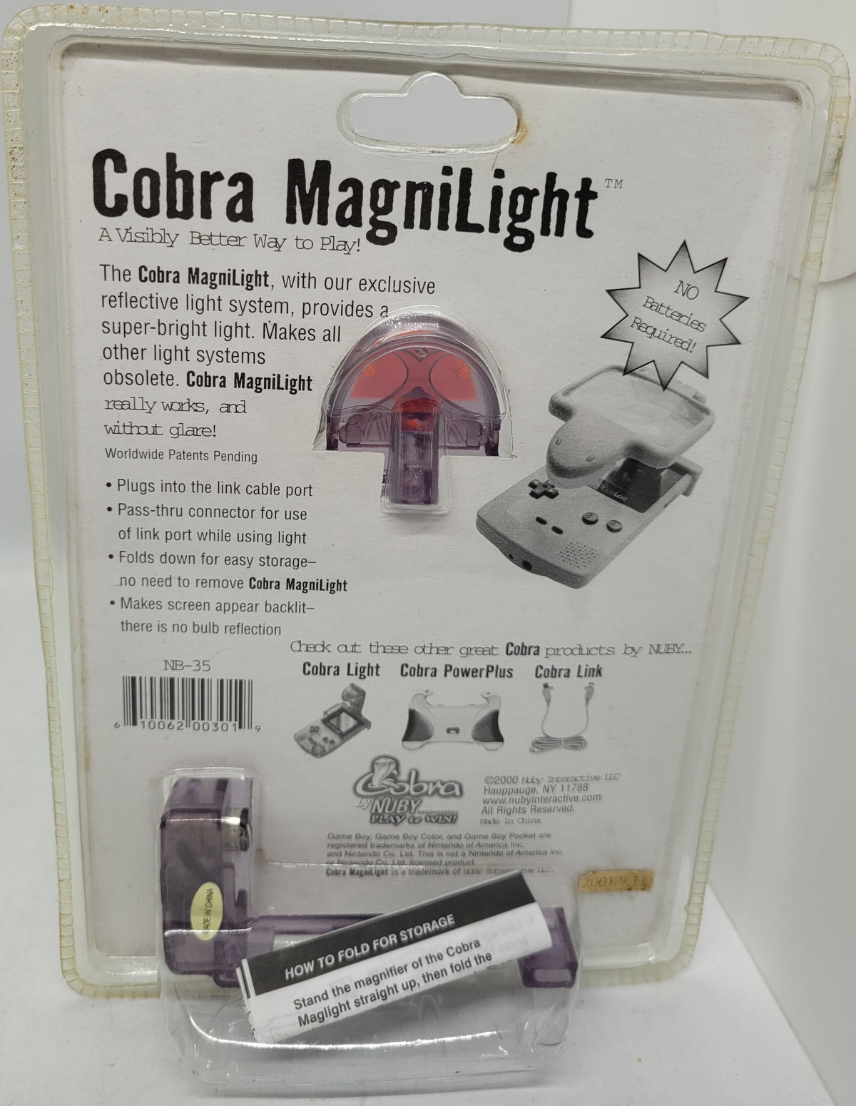 Nuby Vintage 2000 Cobra Magnilight GBC Game Boy Color