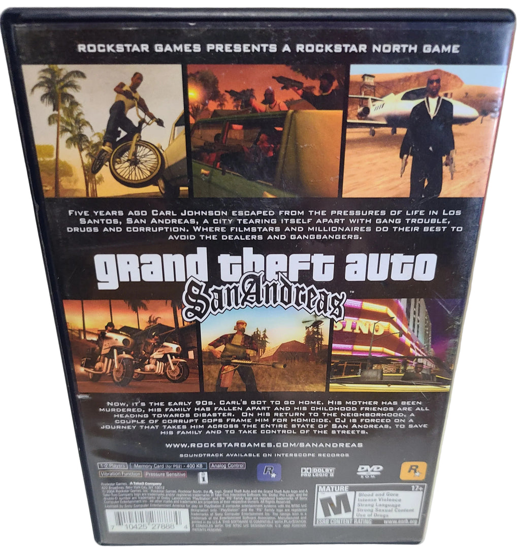 Grand Theft Auto San Andreas Playstation 2 PS2