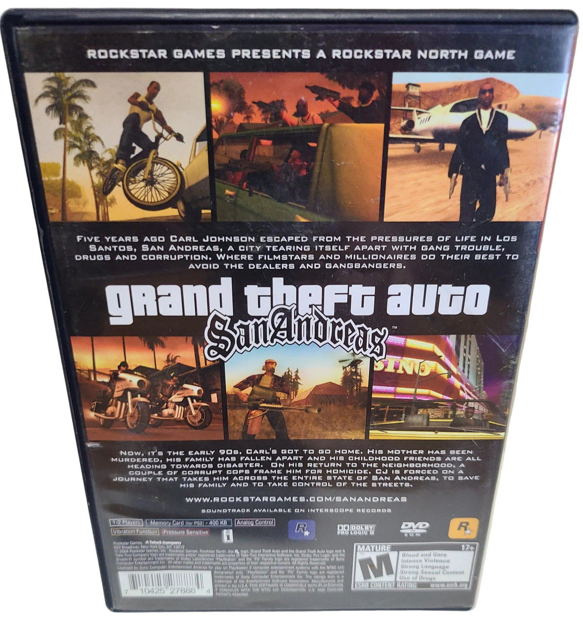 Grand Theft Auto San Andreas Playstation 2 PS2