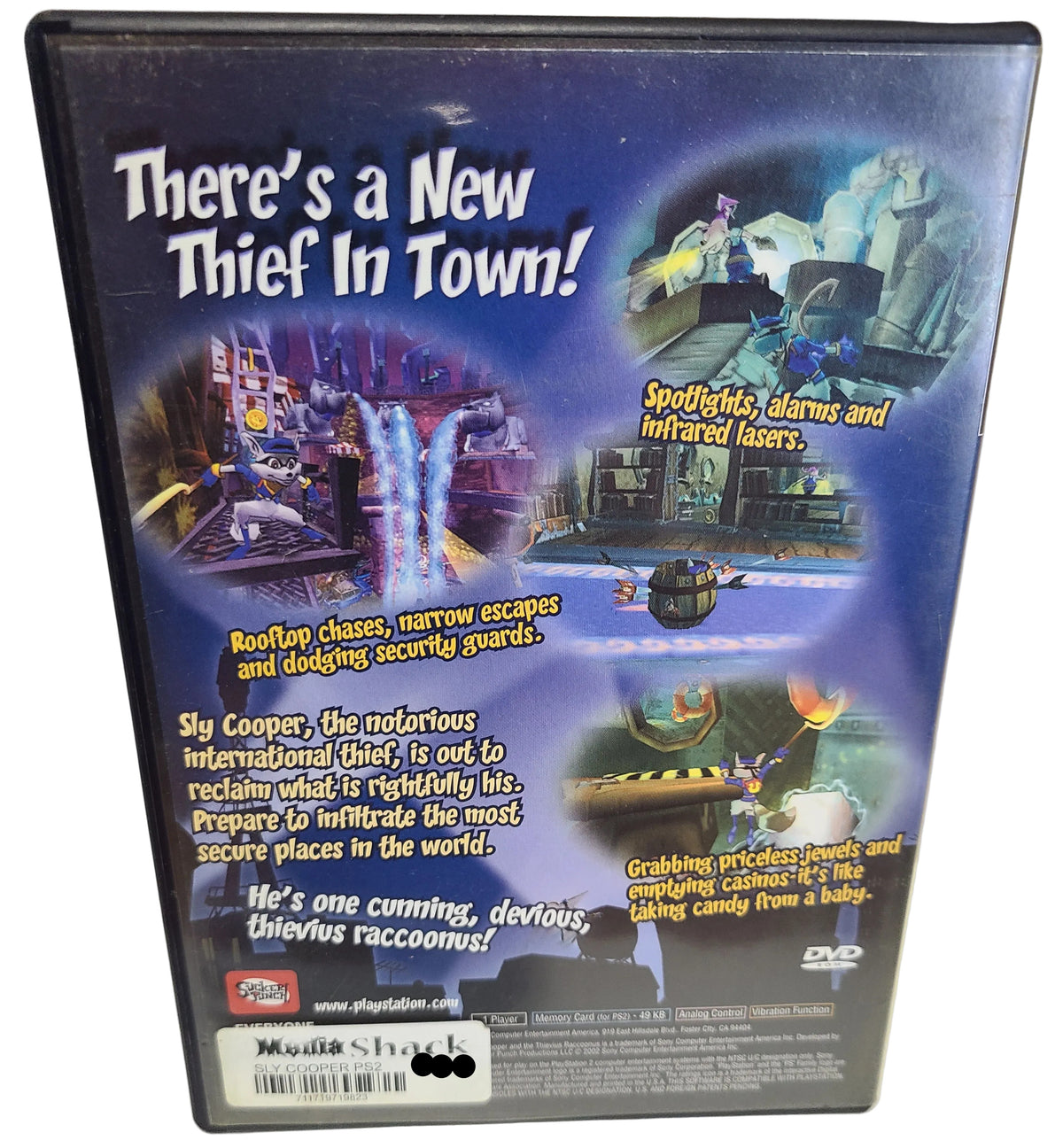 Sly Cooper And The Thievius Raccounus Playstation 2 PS2