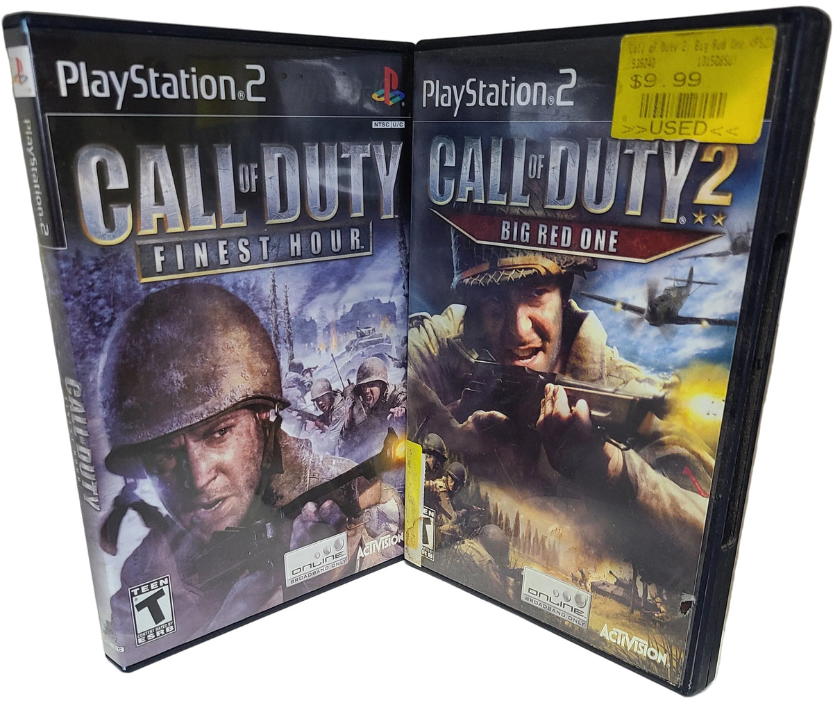 Call of Duty Legacy Collection Big Red One / Finest Hour Playstation 2 PS2