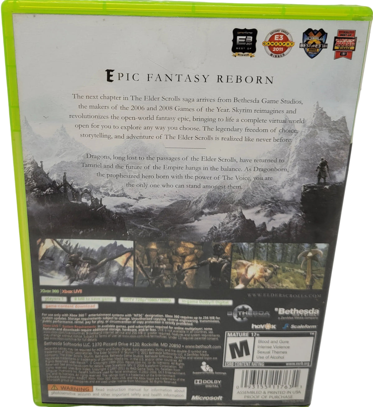 Elder Scrolls V: Skyrim (Xbox 360)