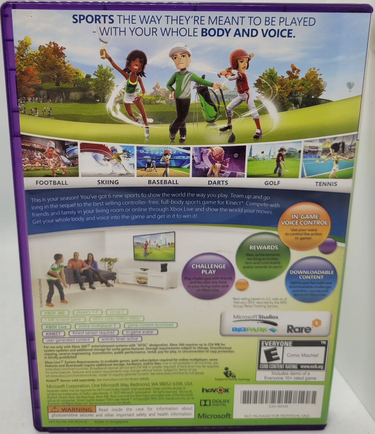 Kinect Sports: Season Two (Xbox 360)