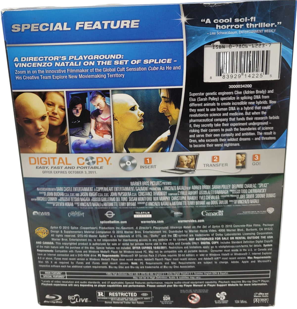 Splice Blu-ray