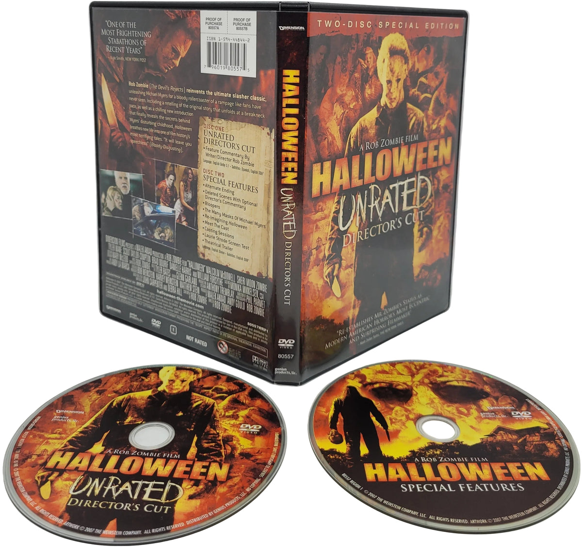 Halloween Unrated Director's Cut Rob Zombie DVD