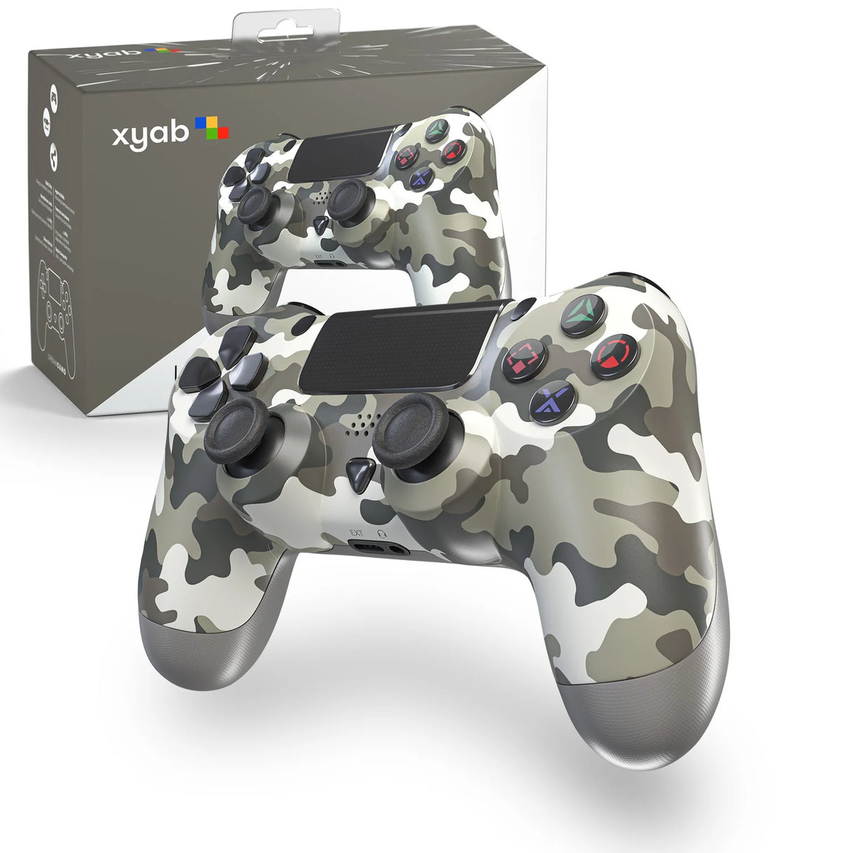 PS4 Compatible Wireless Controller Gray Camo