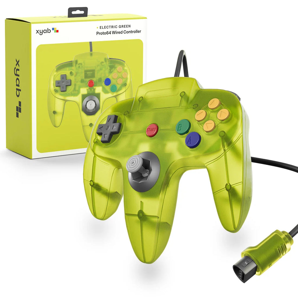 Proto64 N64 Controller Clear Yellow